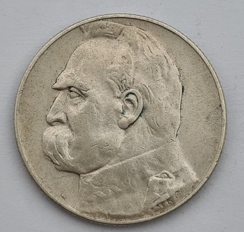 POLAND 5 ZLOTYCH 1935 SILVER COIN Cover