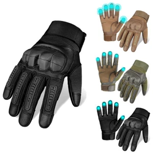 Tactical Military Touchscreen Full Finger Gloves Motorcycle Riding Racing Gloves - Picture 1 of 26