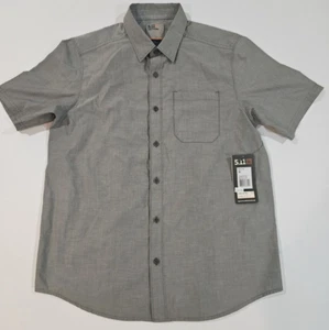 Camisa 5.11 Tactical Carson Manga Corta Abotonada 396 Ranger Verde HTR Talla Pequeña - Imagen 1 de 11