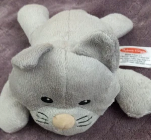 Melissa Doug Kitty Cat Kitten Gray 9 Inch Plush Stuffed Animal Toy Gift - Picture 1 of 4