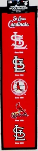St Louis Cardinals Embroidered Wool Heritage Banner 8"x32" New Fanatics - Picture 1 of 2