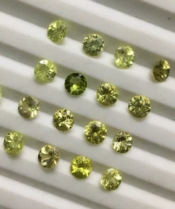 Wonderful (Unheated) natural chrysoberyl round cut gemstone 15 pieces 5.75 carat - Picture 1 of 8
