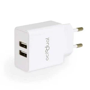 2A Doppel 2 USB Hafen Stecker Wechselstrom Wand Aufladeeinheits Adapter Weiß - Bild 1 von 7