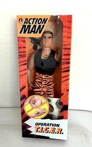 1994 Hasbro 12" Action Man Operation T.I.G.E.R. w/Gun & Tattoos MIB - Picture 1 of 4