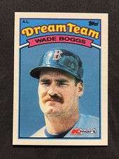 1989 Kmart Topps Dream Team #14 Wade Boggs "A.L. Rookie Of The 80's"