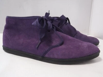 PF2 De Colección Años 80 90 Para Mujer KEDS Essentials Púrpura Gamuza Botín Zapatilla Parte Superior Alta 7.5 Foto 1 de 4