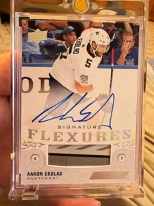 2018-19 UD Engrained Aaron Ekblad Signature Flexures Auto Stick FLORIDA - Bild 1 von 2