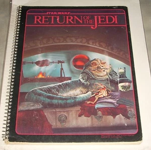 Vintage 1983 Star Wars Return of the Jedi UNUSED Spiral Notebook Jabba The Hut - Picture 1 of 4