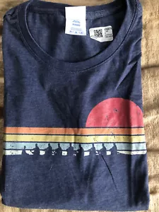 PORT & CO womens M rowing CREW T-SHIRT regatta 8 boat HEAD RACE heather blue NEW - Picture 1 of 6