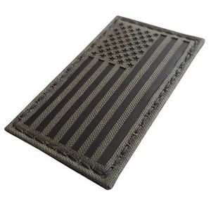 USA Amerikanische umgekehrte Flagge Infrarot IR Ranger grün 3 5x2 Laser Haken Patch - Bild 1 von 9