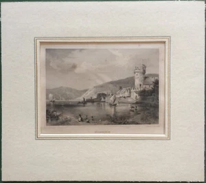 Grabado en acero "RÜDESHEIM" de Ludwig Lange, Johann Carl Richter - Imagen 1 de 3