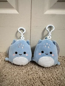 Squishmallow Loch Ness Monster Lune Clip On Keychain - Lot Of 2 - New! - Picture 1 of 3
