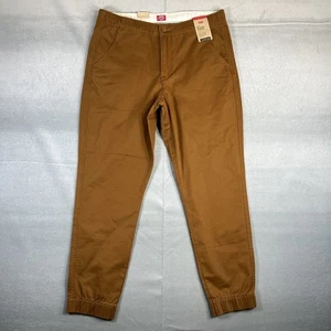 Levis XX Chino Jogginghose Herren Medium Khaki Gummibund Stretch Tapered Hose - Bild 1 von 8