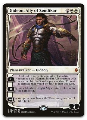 Gideon, Ally of Zendikar #29 (NM) Battle for Zendikar BFZ Magic MTG - Image 1 of 2