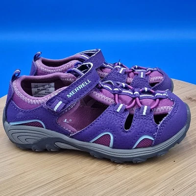 Toddler Girls 10M Merrell Hydro Hiker Fisherman Sandal Purple 💜 EUC - Image 1 of 4
