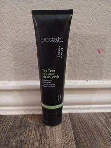 Buttah Skin by Dorion Renaud Tea Tree & Aloe Exfoliating Scrub 3oz-NEW. NO BOX - Picture 1 of 2