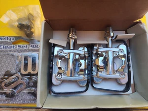 NOS WELLGO WPD-M17C CLIPLESS PEDALS MTB PEDALI BICI VINTAGE - Picture 1 of 11