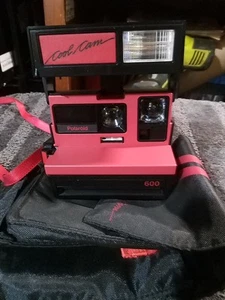 Polaroid Cool Cam 600 Camera Black & Red GUC Tested Clean! Strap Case Made In UK - Picture 1 of 6