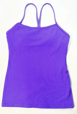 Camiseta sin mangas LULULEMON Power Y talla 4 Power púrpura Luon Coolmax yoga gimnasio ropa deportiva Foto 1 de 4