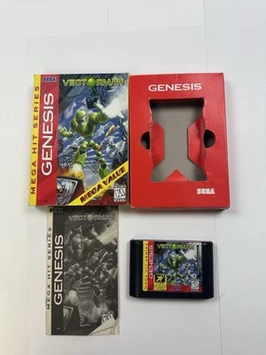 Vectorman Cardboard Box CIB W/ Manual - Authentic, Tested - Sega Genesis - Image 1 of 4