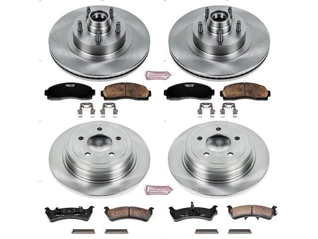 Front and Rear Brake Pad and Rotor Kit For 2003 Ford Explorer Sport RWD GV347XF - Изображение 1 из 1