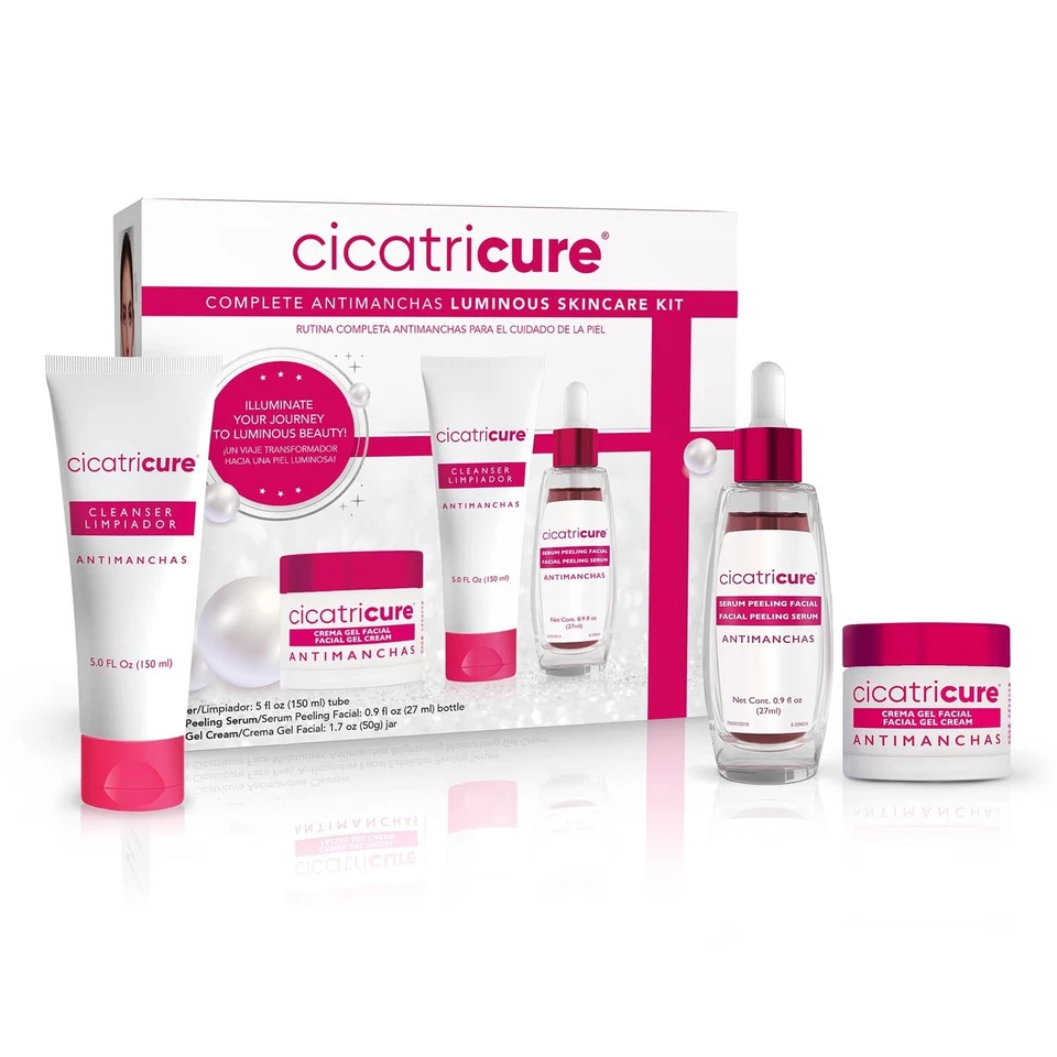 Cicatricure Antimanchas Skin Care Kit AHA & PHA Exfoliating Face Wash Brigh...