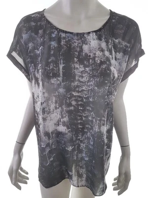 2nd Day Tunika Bluse Gr. XXL Schwarz Kurzer Ärmel Runder Ausschnitt - Bild 1 von 4