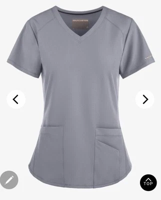 Skechers Scrubs Breeze 3-Pocket Curved V-Neck Scrub Top Women's Large - Image 1 of 4