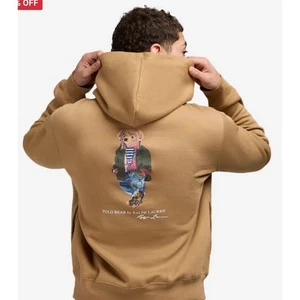 Polo Ralph Lauren Polo Oso de Peluche Sudadera con Capucha Para Hombres XL Marrón Tostado Gráfico Pullover - Imagen 1 de 12