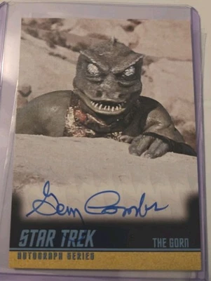 2009 Star Trek: TOS 40th aka Series 3 Gary Combs as the Gorn A228 autograph card - Image 1 of 2