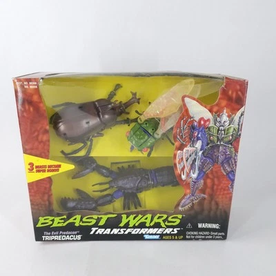 Vintage Beast Wars Transformers Evil Predacon Tripredacus  1997 Kenner Set New - Image 1 of 4