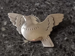 Georg Jensen Denmark Sterling Silver Bird Pin No. 320 - 12.3g - Picture 1 of 7