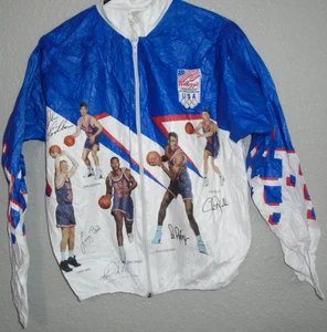 1992 Tyvek Kelloggs USA Olympia NBA Dream Team Basketball Jacken Erwachsene klein - Bild 1 von 2