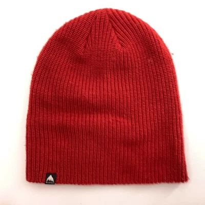 Gorro de invierno tejido rojo poliéster reciclado Burton rollo o holgado Foto 1 de 4