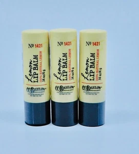 3 BATH & BODY WORKS C.O. BIGELOW #1421 LEMON 100% NATURAL LEMON LIP BALM SEALED - Picture 1 of 6