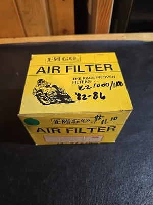 Filtro de aire para moto Emgo Kawasaki KZ1000 81-83, KZ1000P 82-05, KZ1100 82-83 Foto 1 de 3