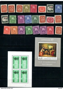 Hungary 1946 and up Numerical MH+2 Sheets Malaria/Art MNH 13791 - Picture 1 of 2