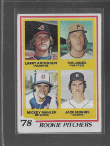 1978 TOPPS # 703 JACK MORRIS  ROOKIE PITCHER NICE CARD