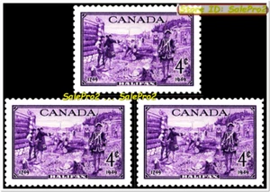3x CANADA 1949 HALIFAX CABOT'S MATTHIAS SHIP FACE 12 CENT MNH VINTAGE STAMP LOT - Picture 1 of 2