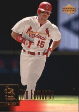 2001 Upper Deck St. Louis Cardinals Baseball Card #381 Jim Edmonds