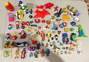 Mixed Toy Lot Of Assorted Action Figure Toys 80 + Pieces Vintage To Modern - Picture 1 of 17