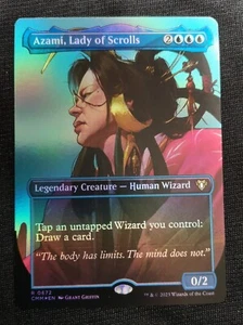 Azami, Lady Of Scrolls - Borderless - Foil - CMM - NM Unplayed - EN - 0672 - Picture 1 of 1