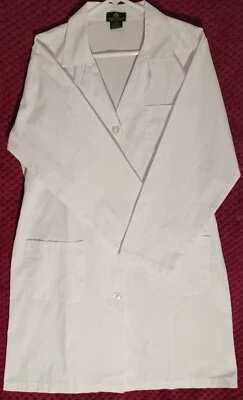 Lab Coat MD, Natural Uniforms, Natural comfort.  Med. white - Image 1 of 4