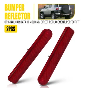 Pair Rear Driver Passenger Bumper Side Reflector 2007-2014 For Toyota Cruiser FJ - Picture 1 of 11