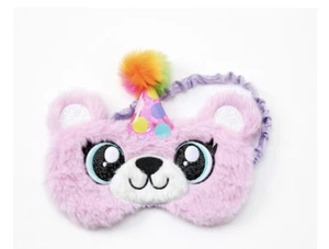 Claire’s Birthday Bear Sleeping Mask in Purple New with Tags - Picture 1 of 2