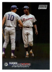 Hank Aaron 2023 Topps Stadium Club Cromo SP Atlanta Braves - Imagen 1 de 2
