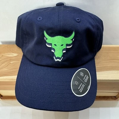 Sombrero ajustable Under Armour Project Rock niños jóvenes azul marino medianoche Foto 1 de 4