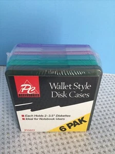 Accesorios PC Estuche de Disco Estilo Billetera para Discos de 2" - 3.5" - Paquete de 6 - Imagen 1 de 2