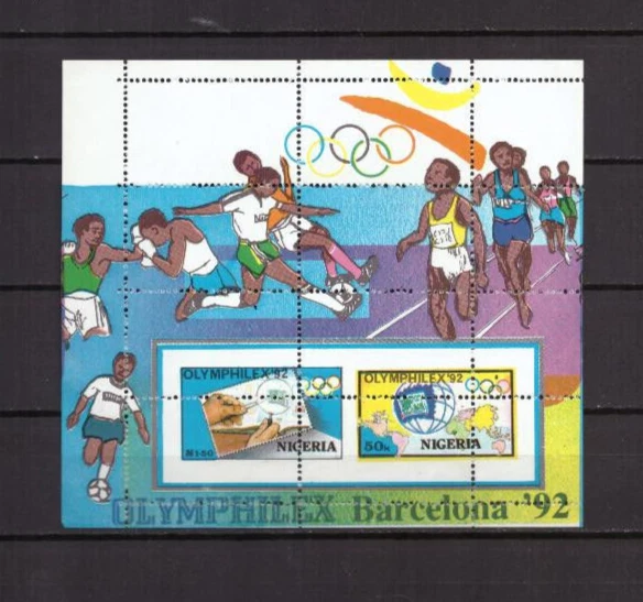 NIGERIA 1992 - OLYMPIC GAMES trial version very RARE MNH - (24-32) - Image 1 of 1