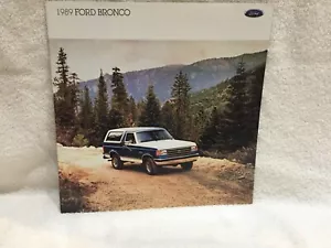 1989 FORD BRONCO CUSTOM XLT EDDIE BAUER BROCHURE "NOS" - Foto 1 di 4